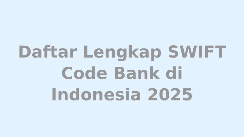 Ilustrasi SWIFT code untuk transfer bank internasional